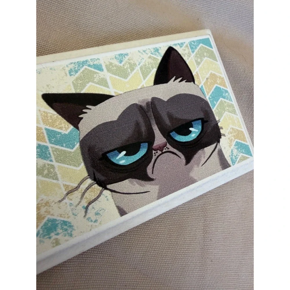Grumpy Cat 2013 Sarcastic Desk Sign Wall Plaque You've Got Problems Just Kidding